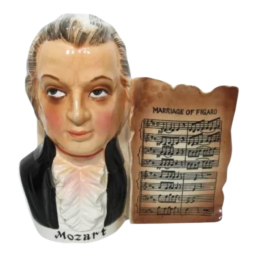 Rare Mozart Head Vase from Eschenbach Bavaria-Germany - Collecting Head Vases